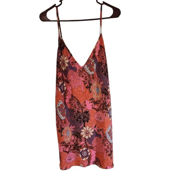 A. L. C. Puffed Sleeve Dress With Slip/Tank Sz 12 - Picture 3 of 8